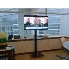 Floor Standing Bracket TV LCD kaki kupu kupu 1 Tiang 2