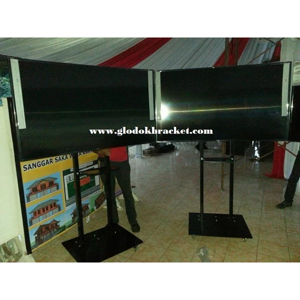 standing Bracket TV LCD / LED 40 s/d 70 inch - braket TV berdiri 