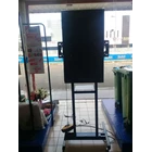 Bracket Tv standing Besi Holo dua tiang model H 32