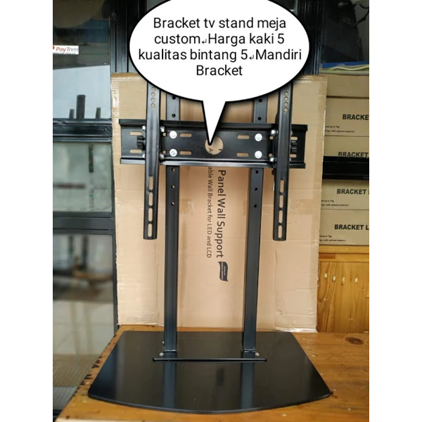 Bracket TV meja model Custom