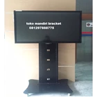 Bracket TV led tiang Standing custom type pagar (model plat kupu kupu ) 4