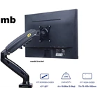 North Bayou Bracket tv Monitor TV 17-30 inci NBF80 Gas Spring Single Arm 2