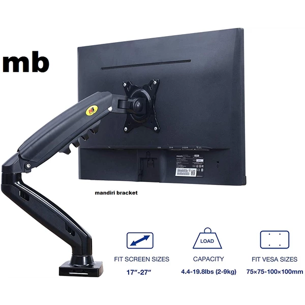 Bracket tv monitor Gas Strut TV Desktop Mount (type NB F100)