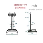 Bracket tv led  standing AVA1500-60-1P cheap 7
