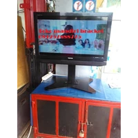Bracket Tv Stand Meja Swivel Plat Kupu Kupu Tinggi 70cm