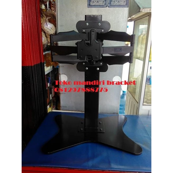 Bracket Tv Stand Table Swivel Plate Butterfly Height 70cm