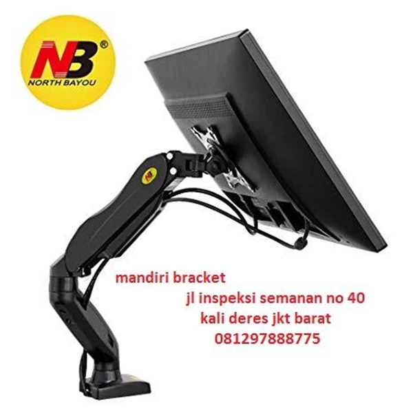 Bracket TV North Bayou type Nb-f80 Gas Spring Monitor Meja