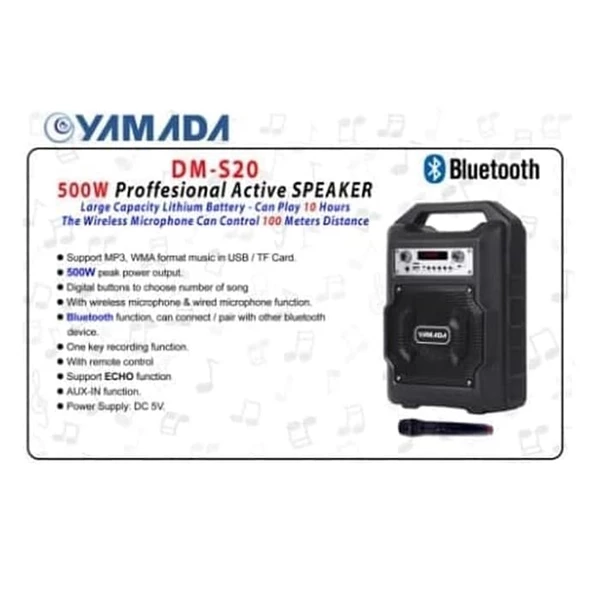 Speaker Portable Yamada DM S20 USB Bluetooth Wireless