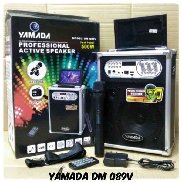 Speaker portable Aktif multifungsi YAMADA DM-Q89V Portable megaphone