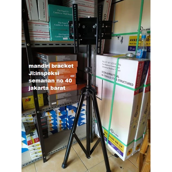 cheap cheap tripod tv brackets and stocky pole down ride size 50inch
