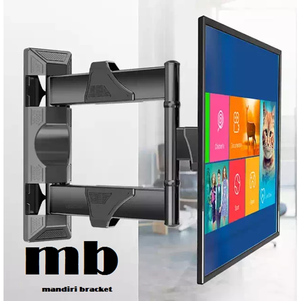  Bracket TV  NORTH BAYOU NB P4 Bracket TV Swivel Size 32 40 42 43 49 50 55 inch Full Motions Cantilever Mount